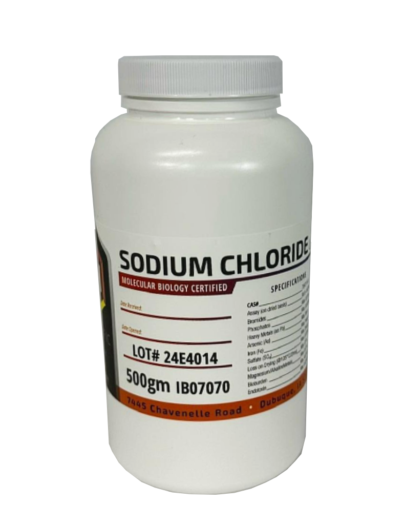 Sodium Chloride 500 gm by IBI Scientific