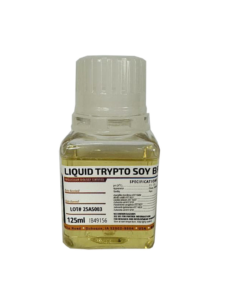 Liquid Trypto Soy Broth 125 ml by IBI Scientific