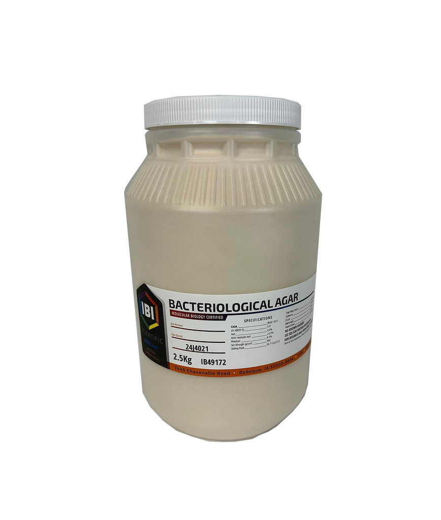 Bacteriological Agar 2.5Kg by IBI Scientific
