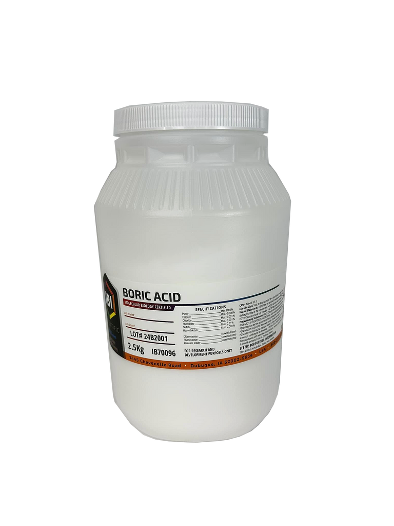 Boric Acid 2.5kg by IBI Scientific