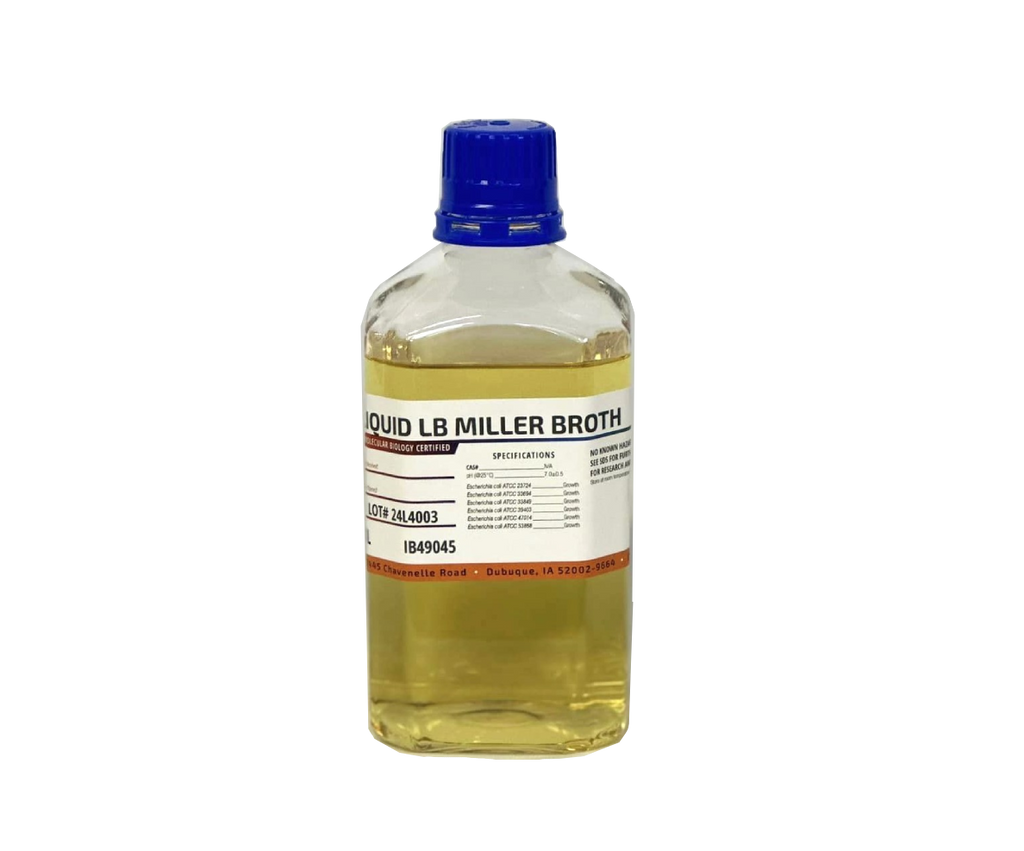 Liquid LB Miller Broth 2nd angle