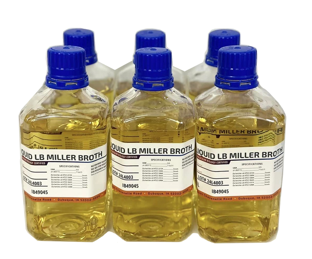 Liquid LB Miller Broth in bulk