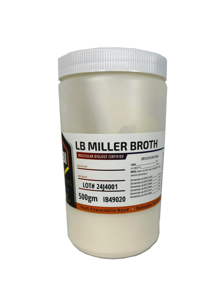 LB Miller Broth 500 gm by IBI Scientific