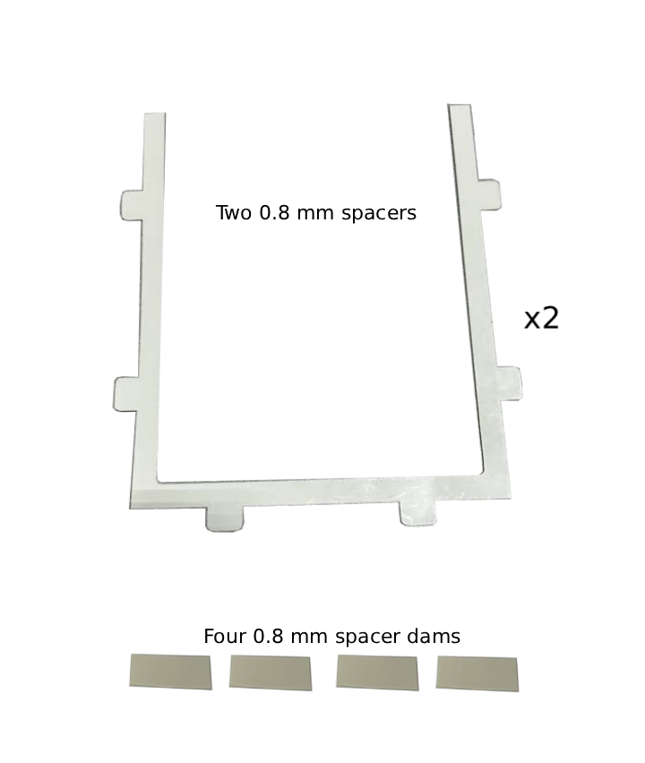 JVD-80 Glass Plate Spacer Set