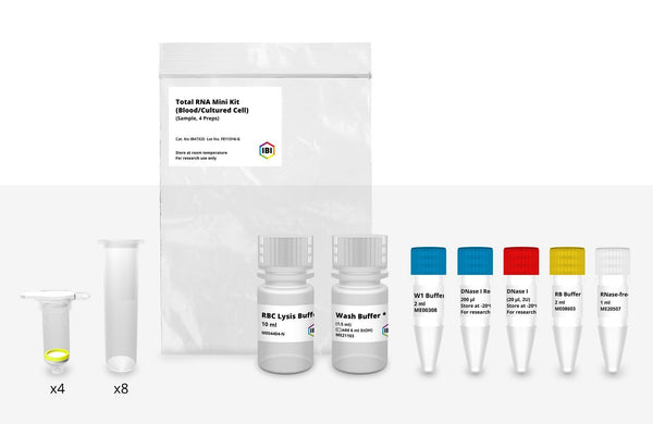Mini Total RNA Kit (Blood & Cultured Cells) with 4 Preps