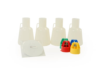 Half-Baffle TUNAIR™ Shake Flask Kit, 2.5 Liters Dri-Gauze
