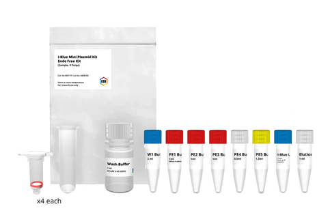 I-Blue Mini Plasmid Kit | Endo-Free | DNA Extraction | IBI Scientific