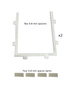 JVD-80 Glass Plate Spacer Set