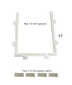 JVD-80 Glass Plate Spacer Set