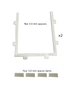 JVD-80 Glass Plate Spacer Set