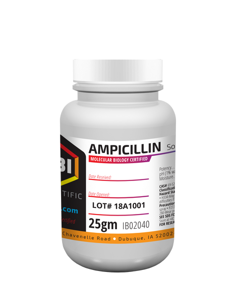 Ampicillin Sodium Salt 25 gm Bottle
