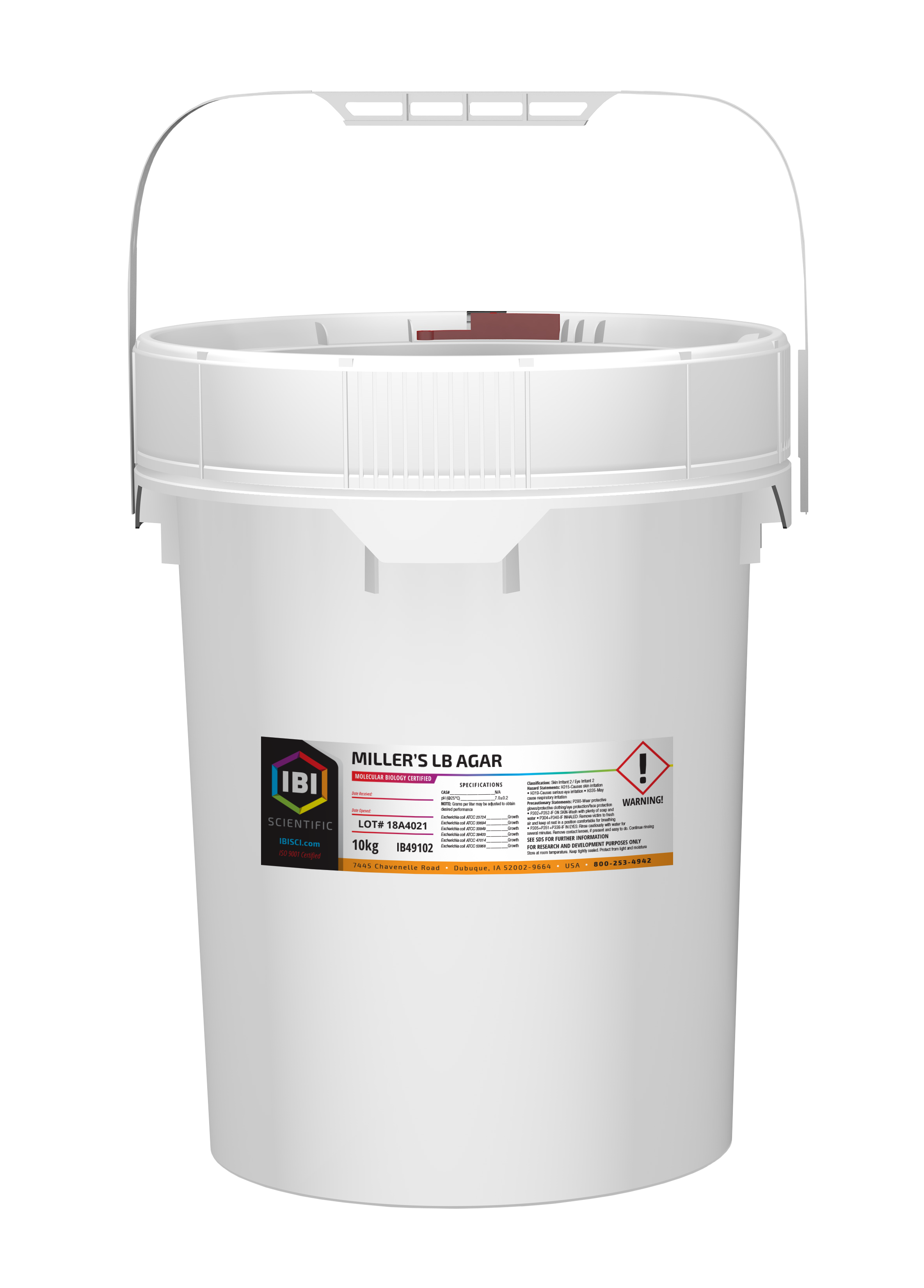 Millers LB Agar | Culture Media | Microbiology | IBI Scientific