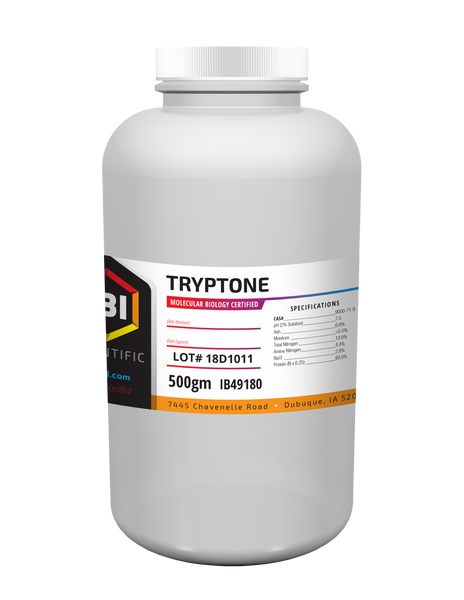 Tryptone 500 gm Bottle